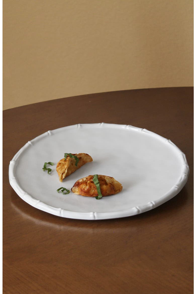 Vida Cane Dinner Plate Set of 4, Alternate, color, White