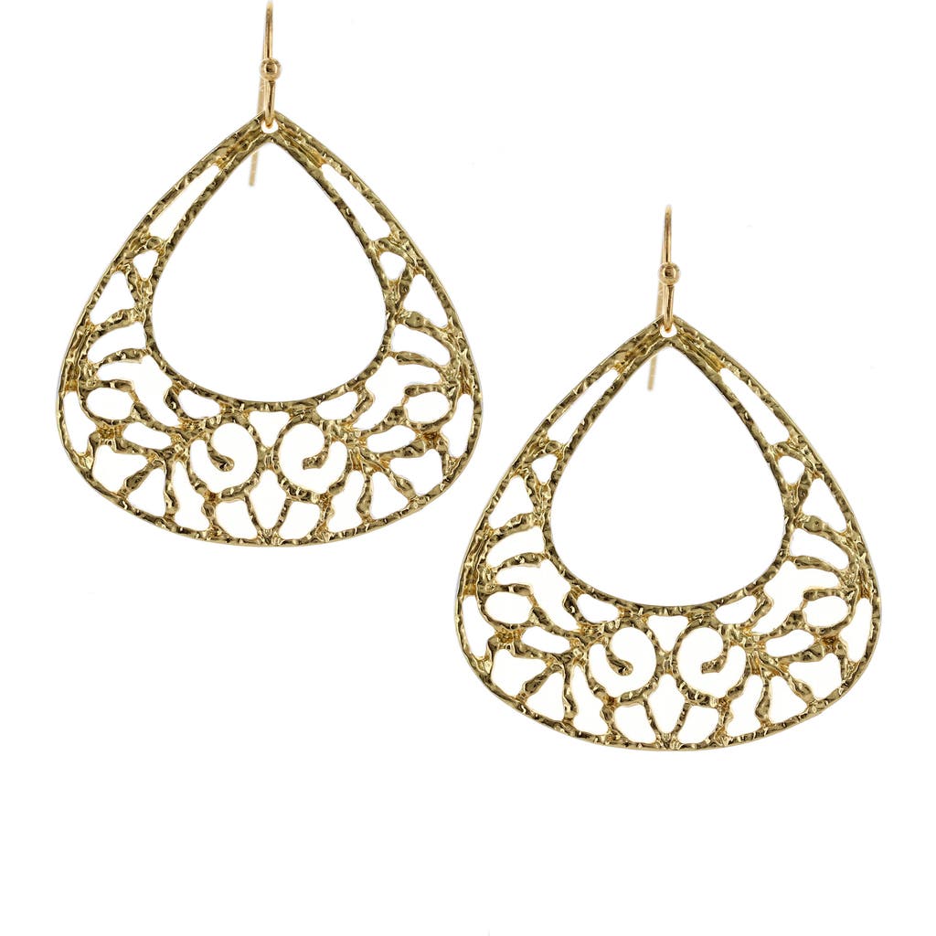 Olivia Welles Fond Of Filigree Drop Earrings In Gold