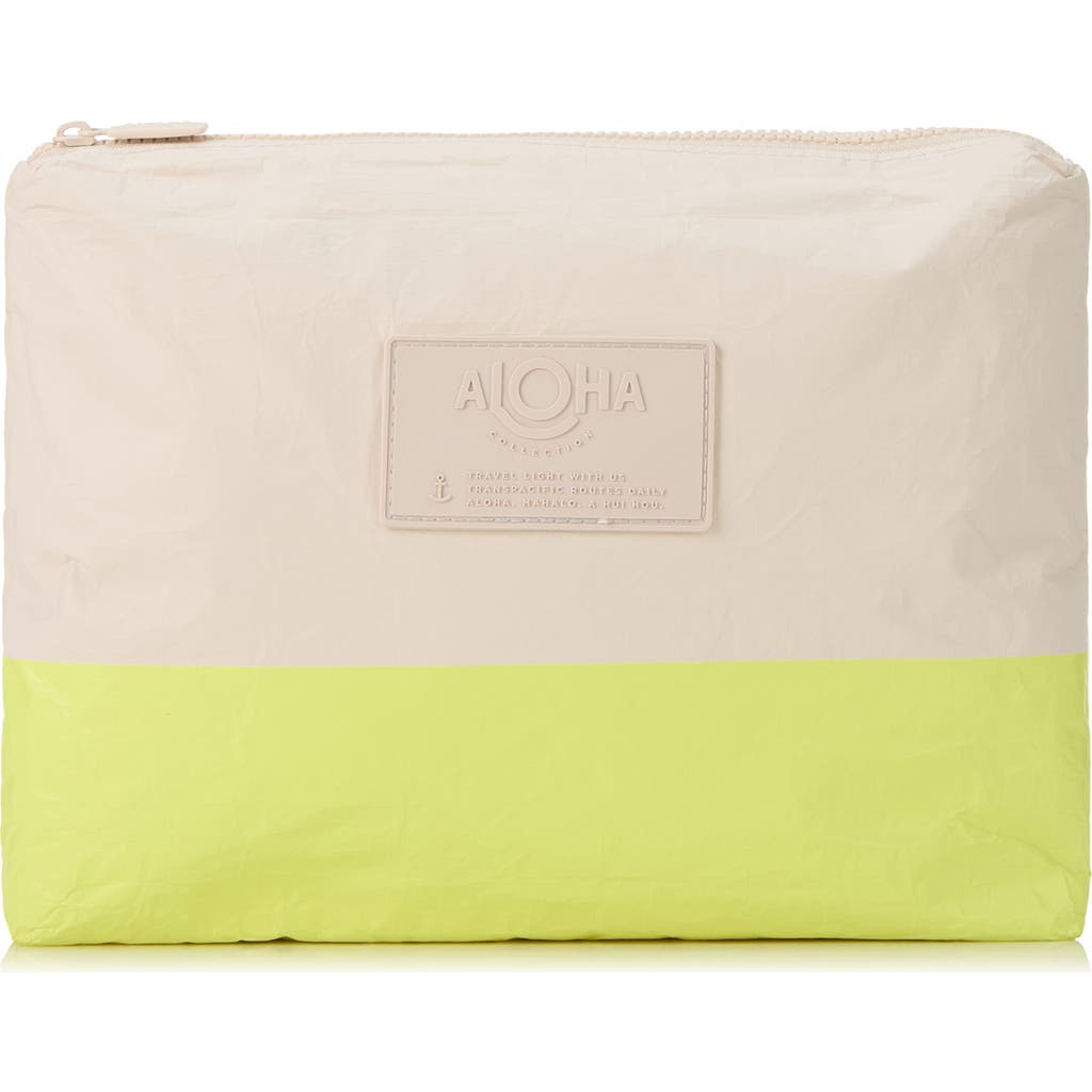 Aloha Collection Mid Dipped Water Resistant Tyvek® Zip Pouch In Multi