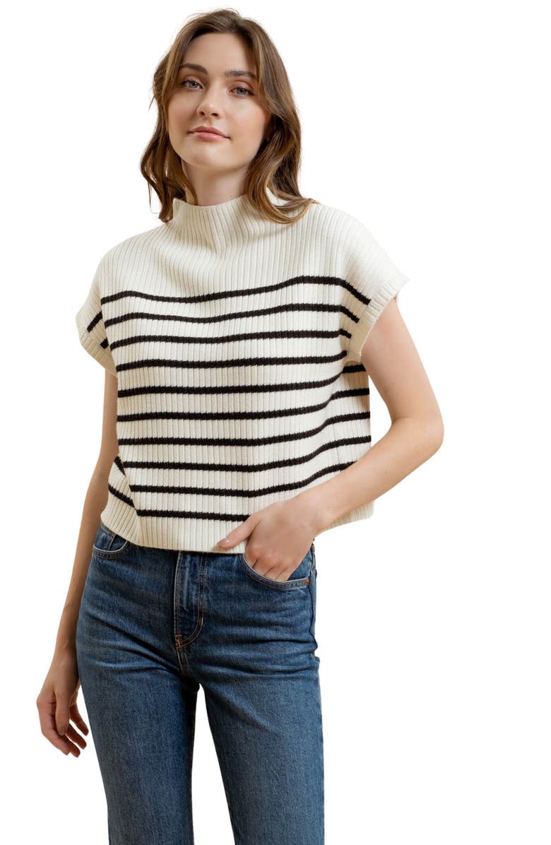 Blu Pepper Stripe Dolman Sleeve Sweater, Alternate, color, 