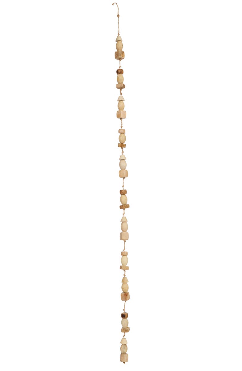 Storied Home 72"L Mango Wood Bead Garland, Main, color, 