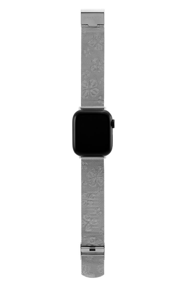 Olivia Burton Steel Mesh 20mm Apple Watch<sup>®</sup> Watchband, Alternate, color, 