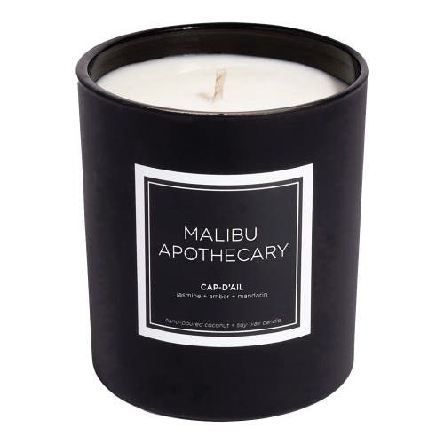Malibu Apothecary Matte Black Candle In Cap