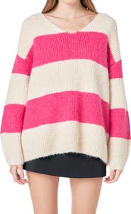 Endless Rose Oversize Stripe Sweater