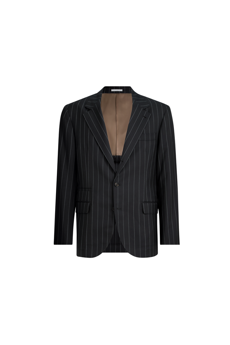 Virgin wool blazer, Alternate, color, Black