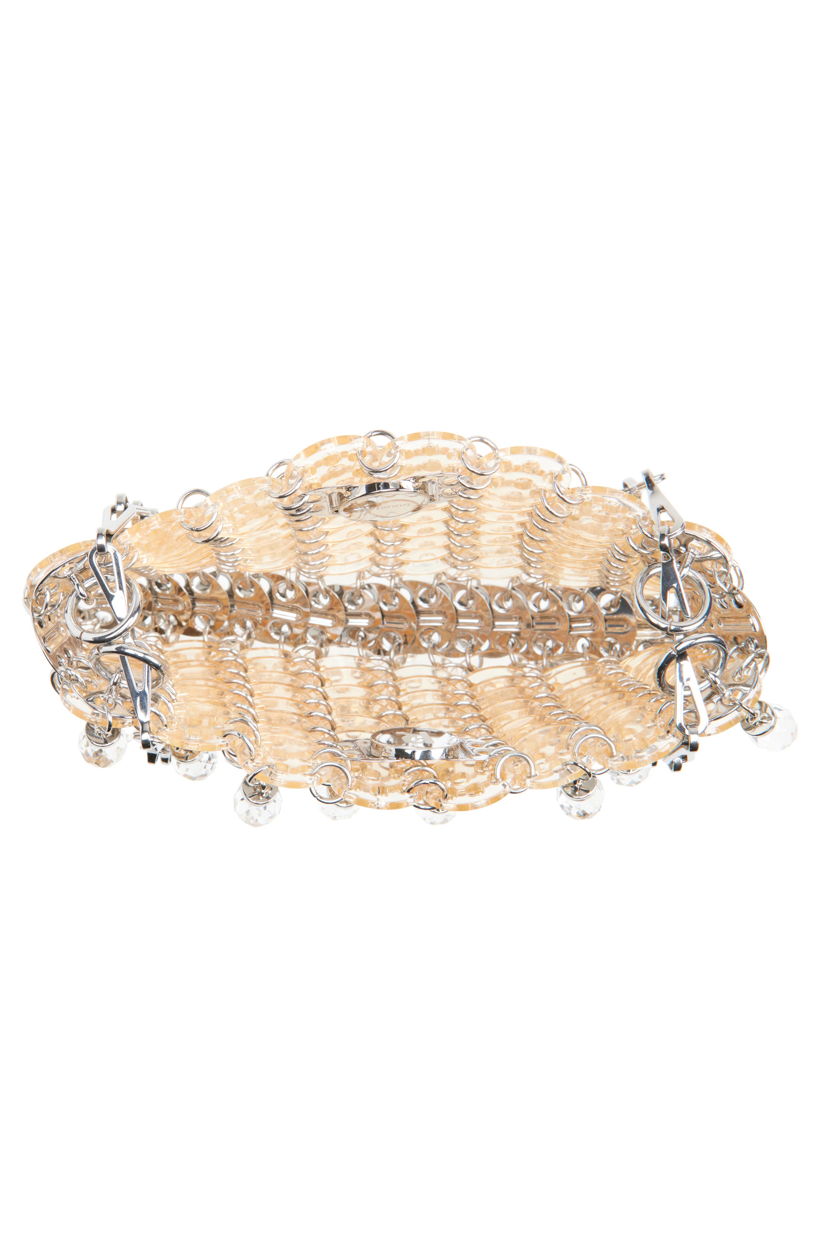 Rabanne Sac Shoulder Bag, Alternate, color, Transparent Pink