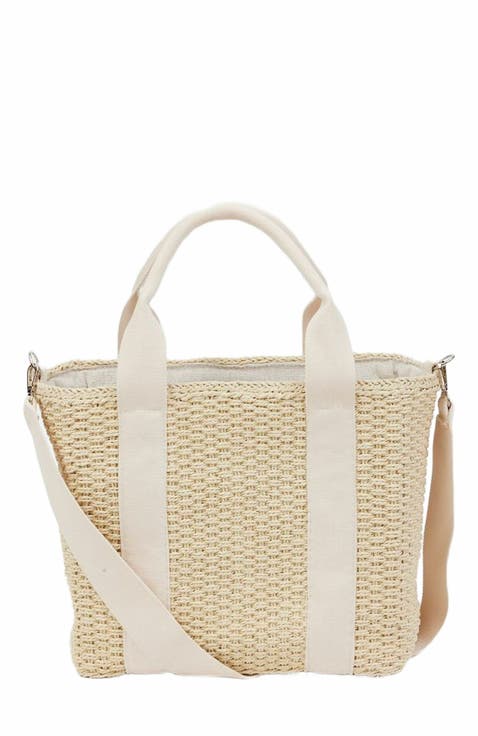 Modern Straw Cooler Tote