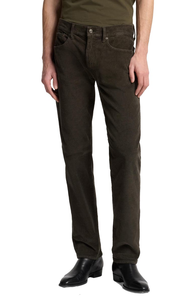 7 For All Mankind The Straight Leg Corduroy Pants, Main, color, Corduroy Dark O
