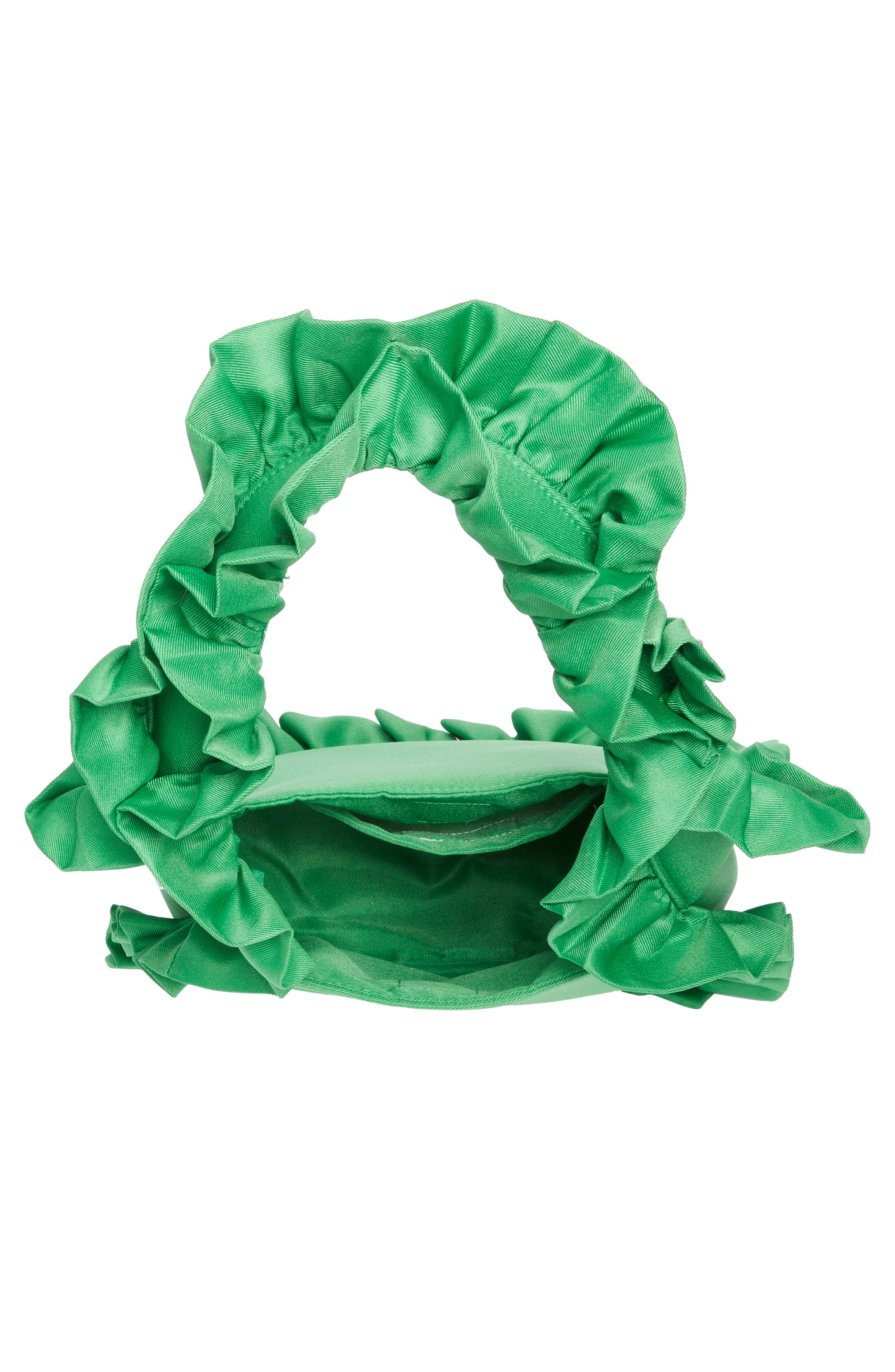 Baggy London Original Ruffle Twill Tote, Alternate, color, Jade Green