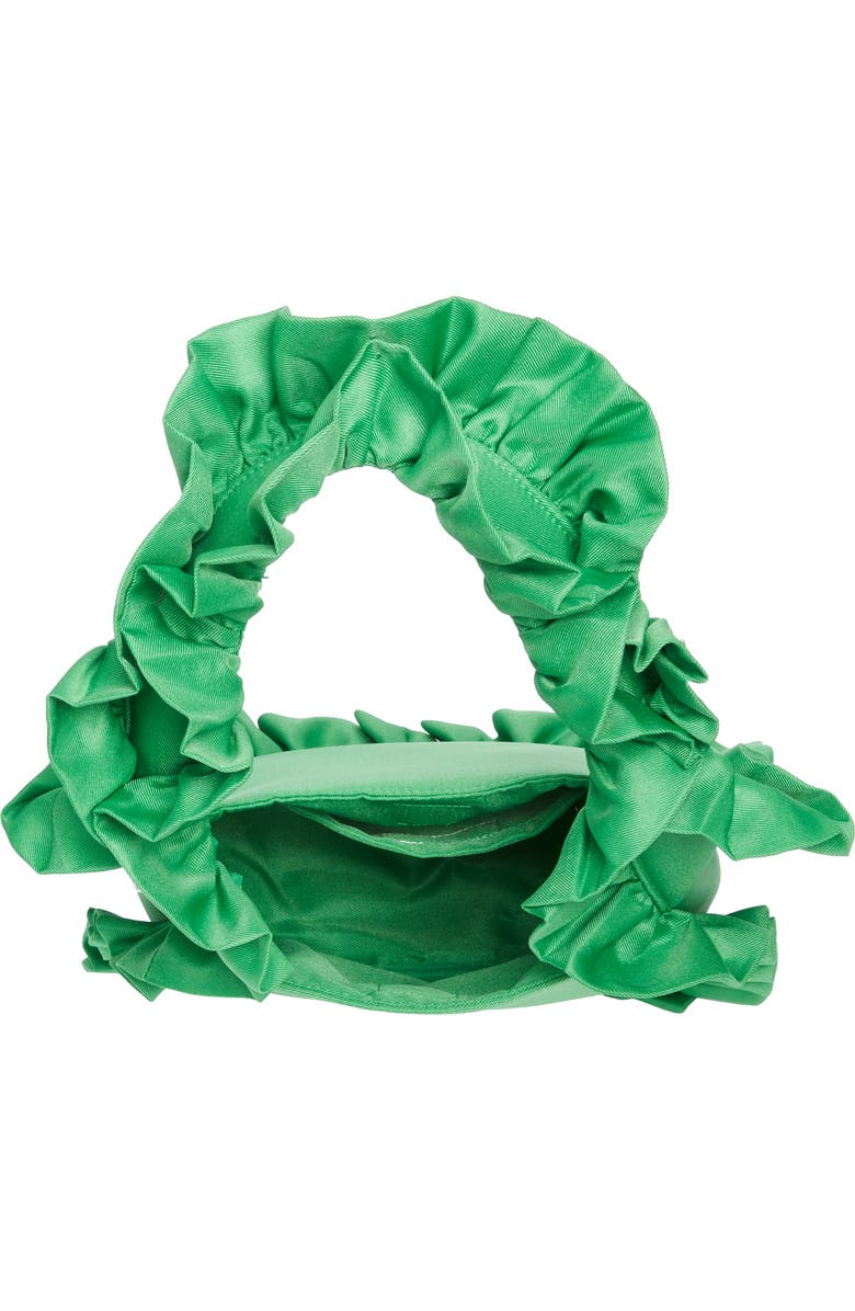 Baggy London Original Ruffle Twill Tote, Alternate, color, Jade Green