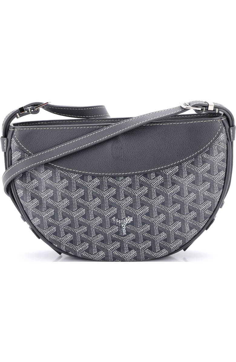 Pre-Owned Goyard Hirondelle Shoulder Bag Coated Canvas and Leather, Main, color, Gray