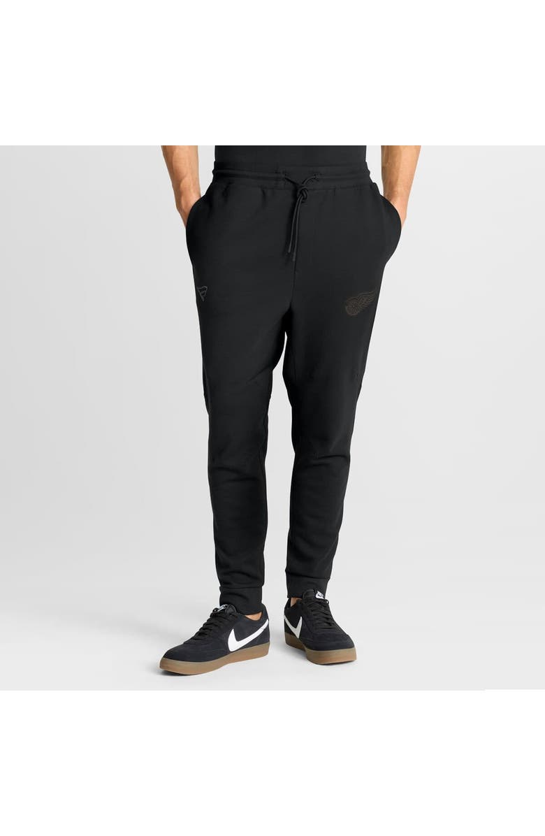 FANATICS Men's Fanatics Black Detroit Red Wings Authentic Pro Road Tri-Blend Joggers, Alternate, color, Black