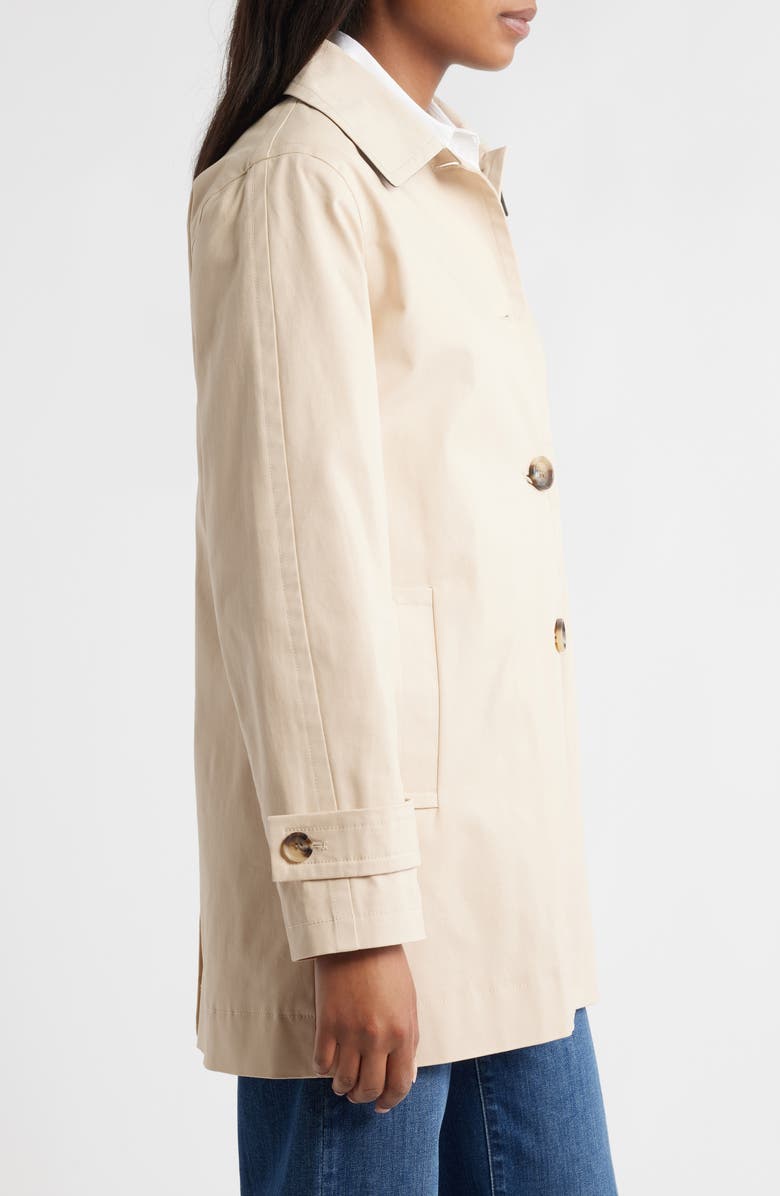 Sam Edelman Water Repellent Rain Jacket, Alternate, color, Khaki