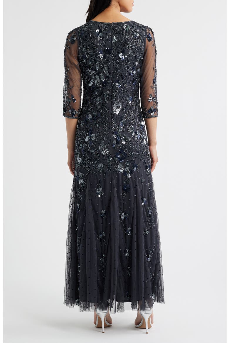 Beaded Floral Gown, Alternate, color, GRIFFIN