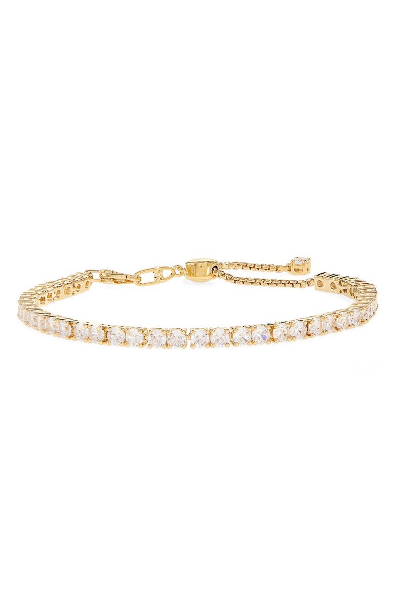 Nadri Serena Cubic Zirconia Tennis Bracelet, Main, color, Gold