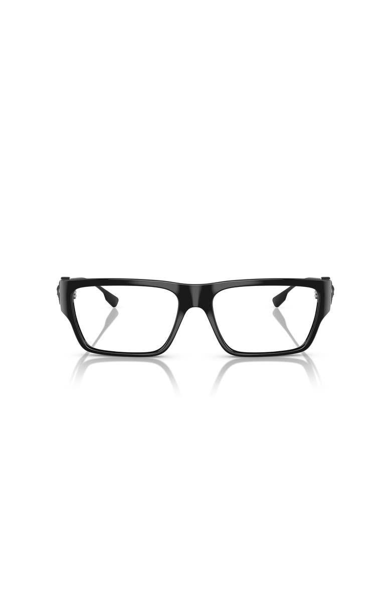 Versace 56mm Rectangle optical glasses, Alternate, color, Black