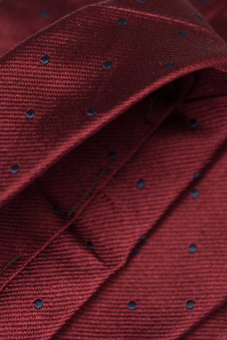 Pisa - Extra Long Silk Jacquard Tie for Men, Alternate, color, Burgundy