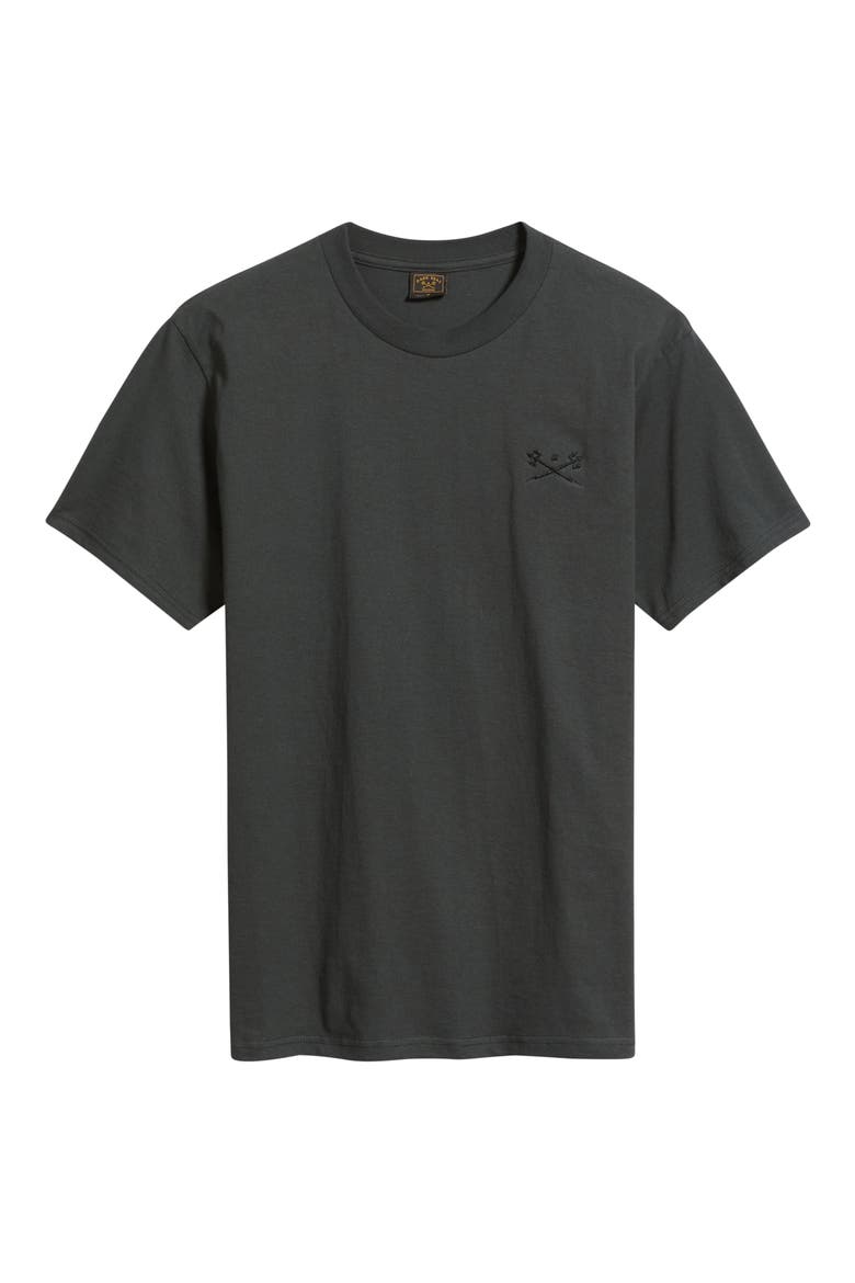 Go-To V2 Embroidered T-Shirt, Alternate, color, DUSTY BLACK
