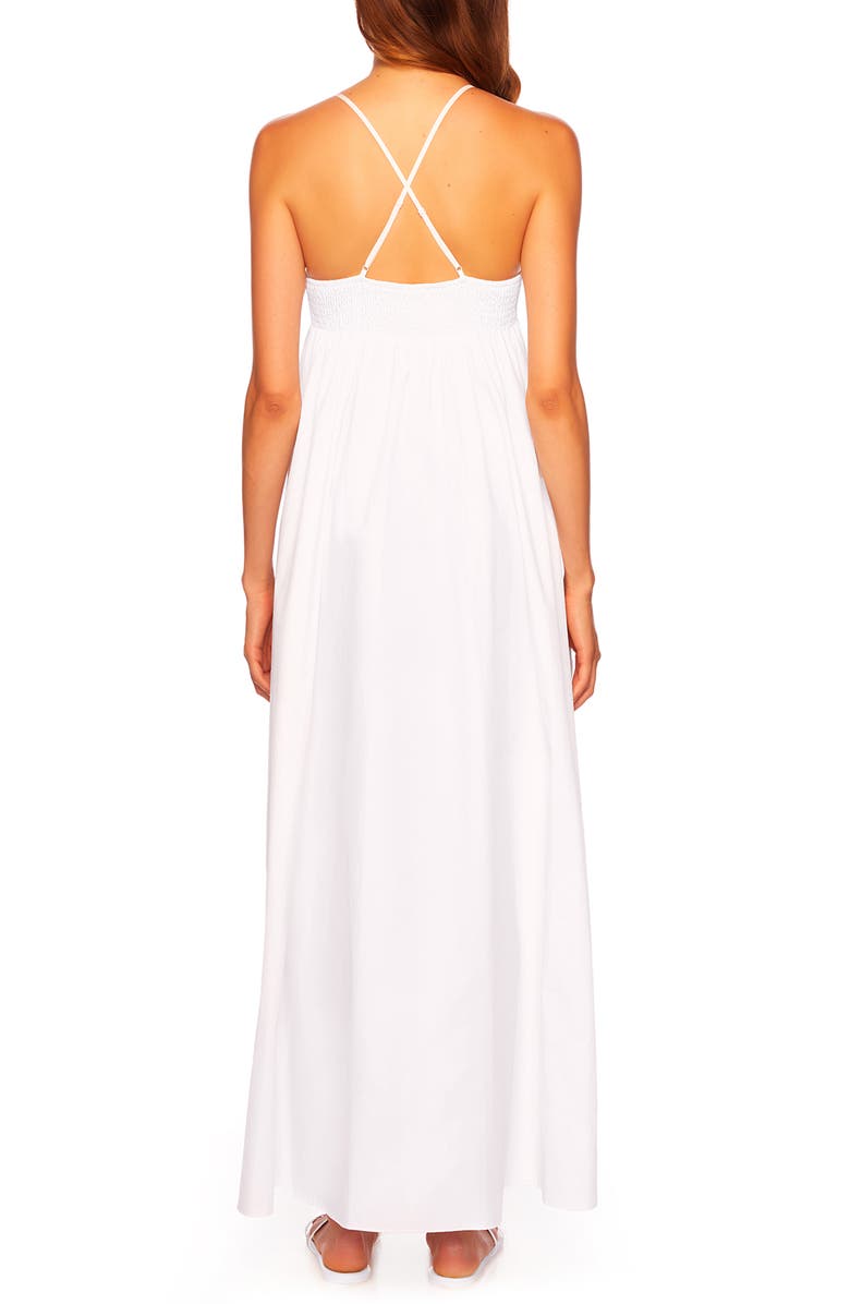Susana Monaco Cotton Poplin Maxi Sundress, Alternate, color, 
