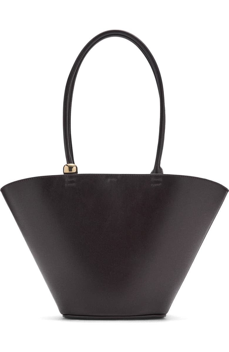 MANGO Faux Leather Shopper Bag, Main, color,