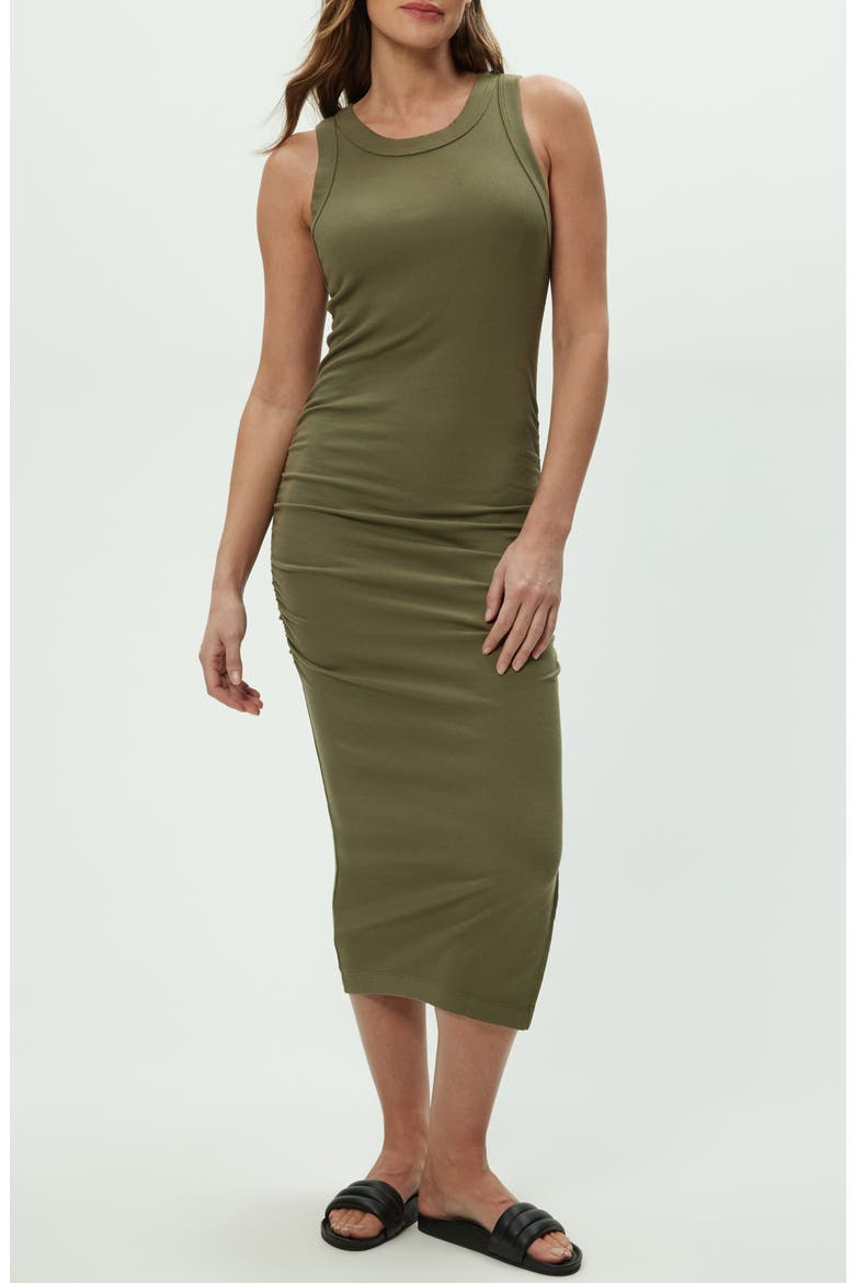 Wren Side Slit Sleeveless Body-Con Midi Dress, Main, color, CAPER
