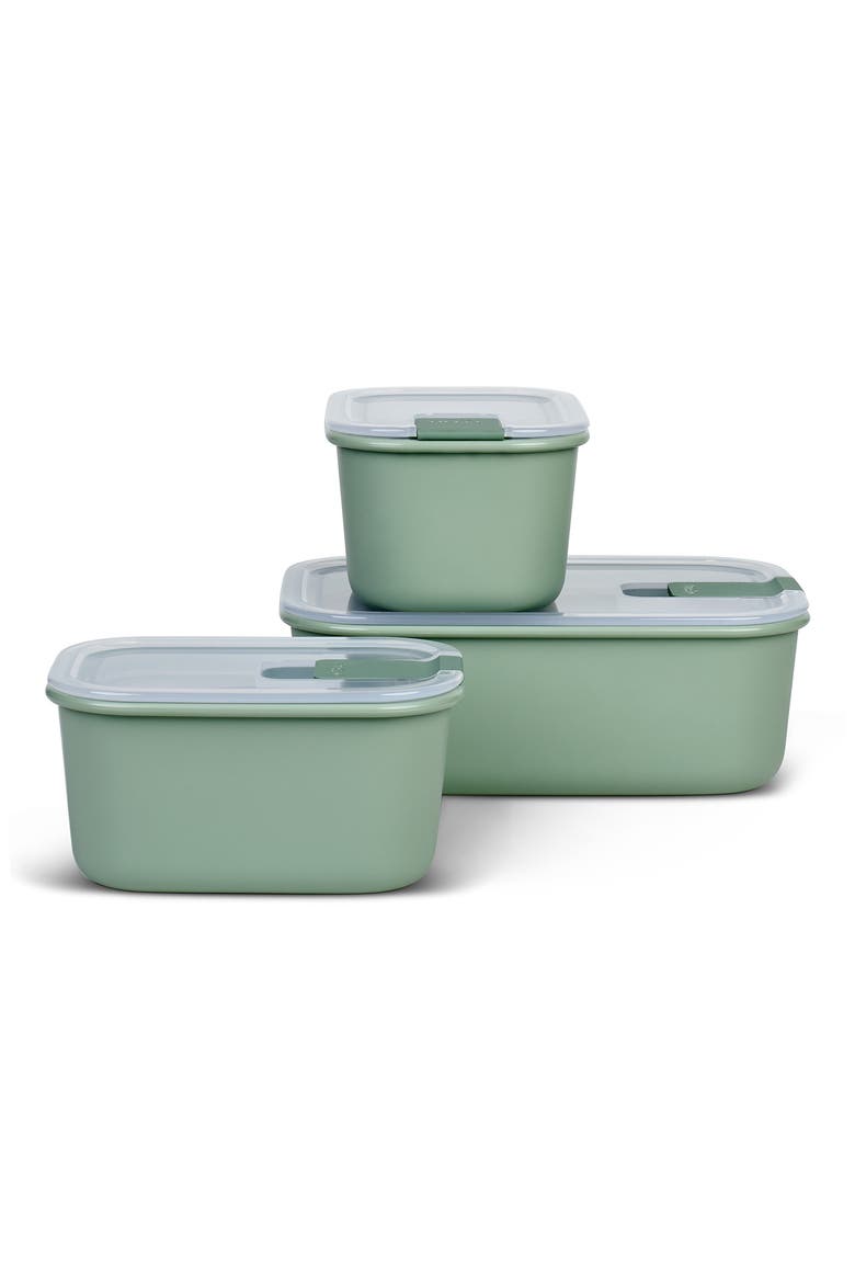 Easyclip 3-Piece Rectangular Lunch Box Set, Main, color, SAGE