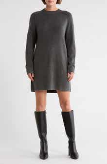 Raglan Sleeve Sweater Dress