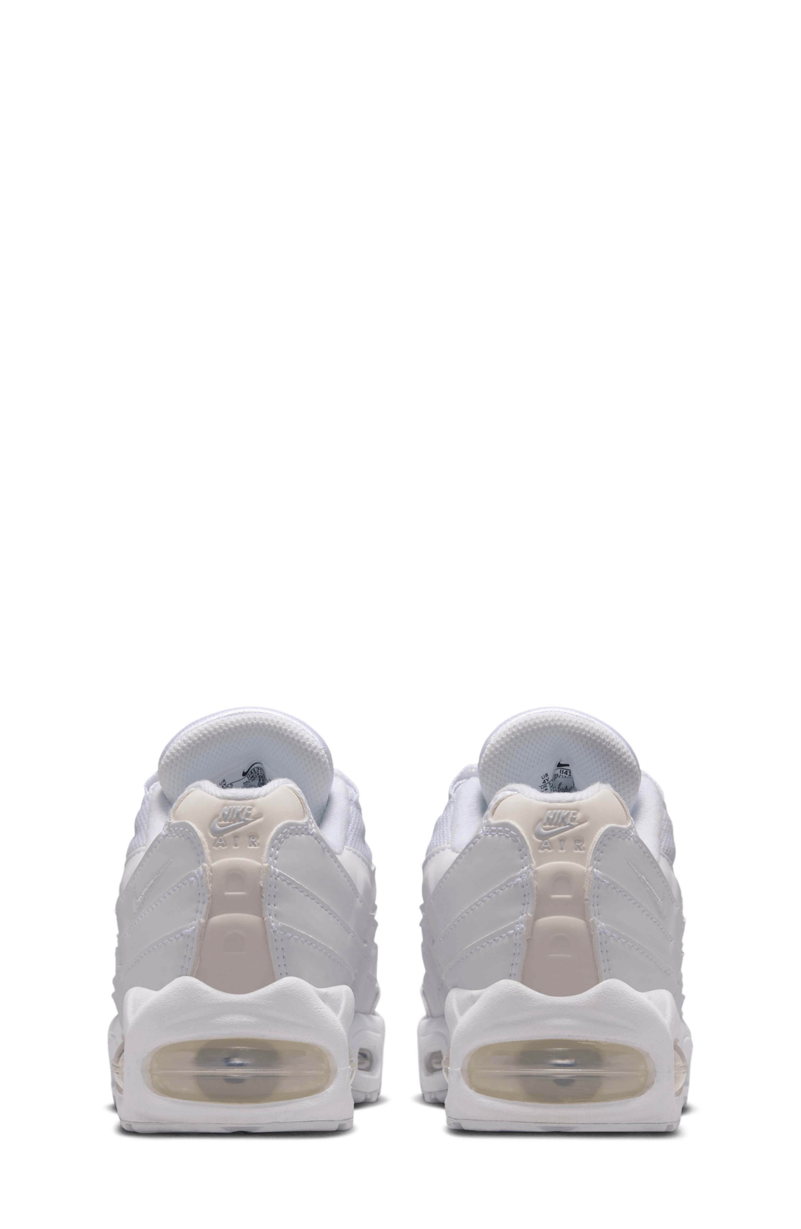Nike Kids' Air Max 95 Sneaker, Alternate, color, White/White/Pure Platinum