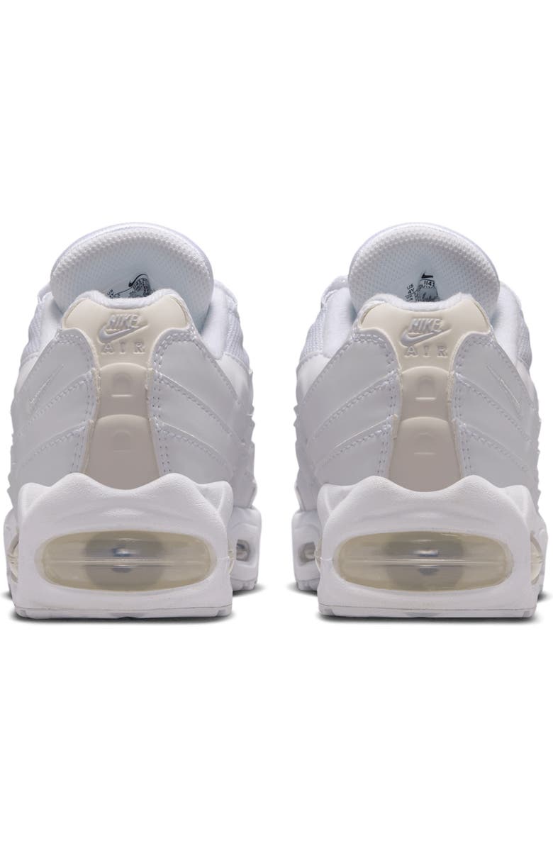 Nike Kids' Air Max 95 Sneaker, Alternate, color, White/White/Pure Platinum