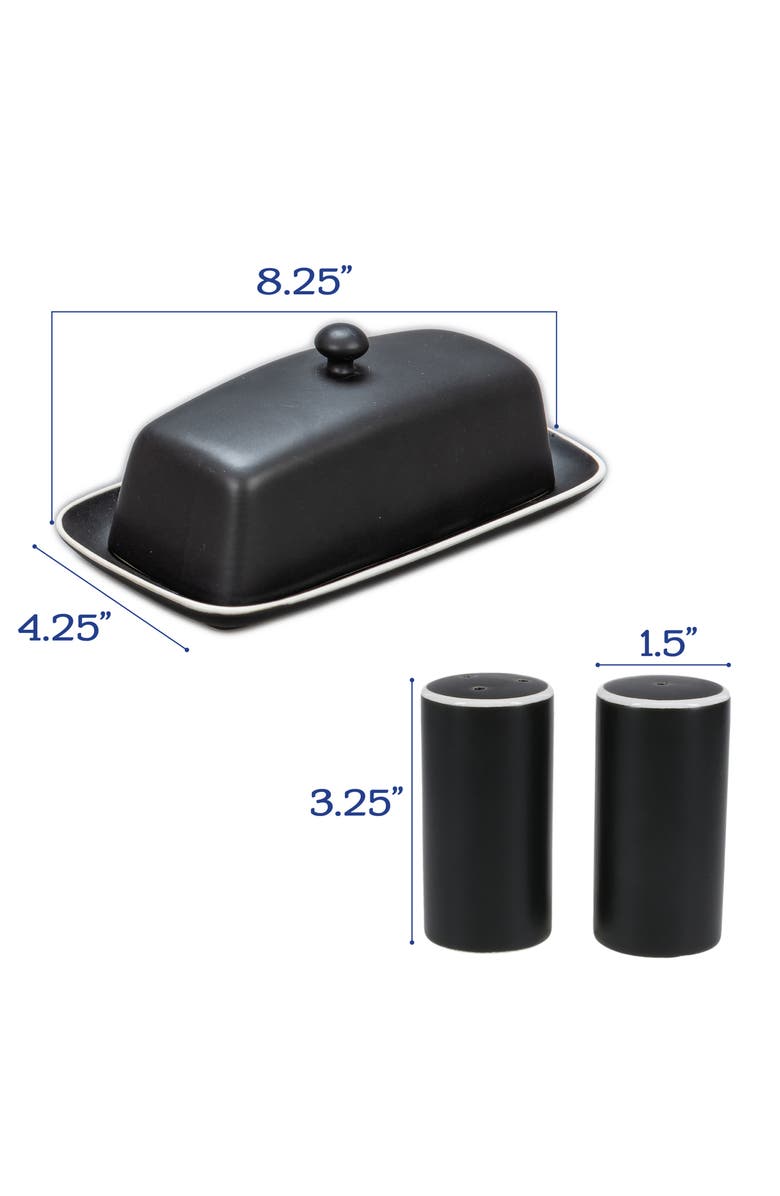 BIA Cordon Bleu 7-Piece Tabletop Ceramic Set, Alternate, color, Black