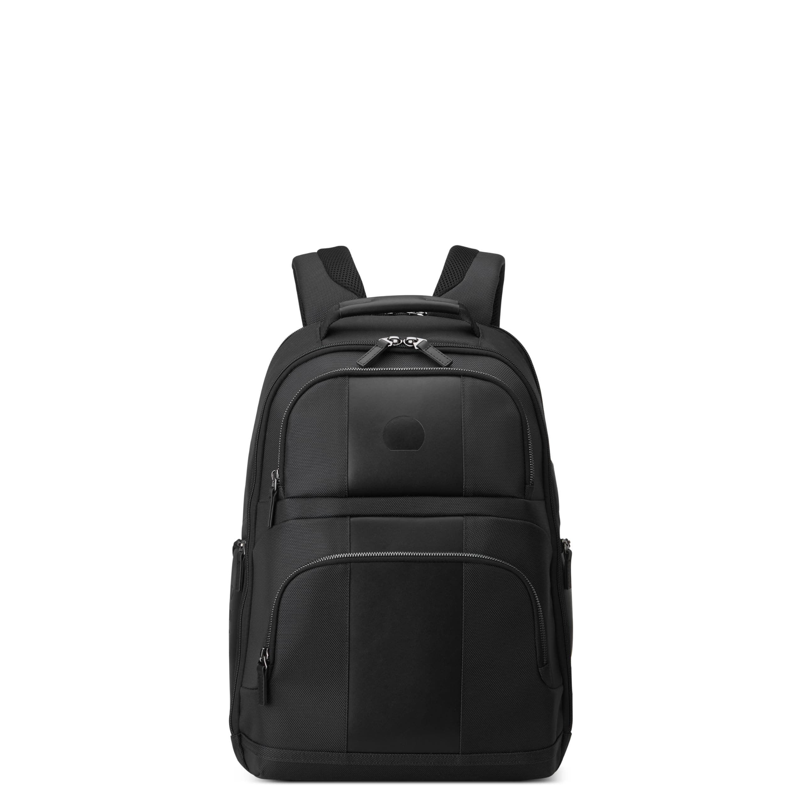 Delsey Paris Wagram Laptop Travel Backpack with 15.6" Laptop Sleeve, Main, color, Black