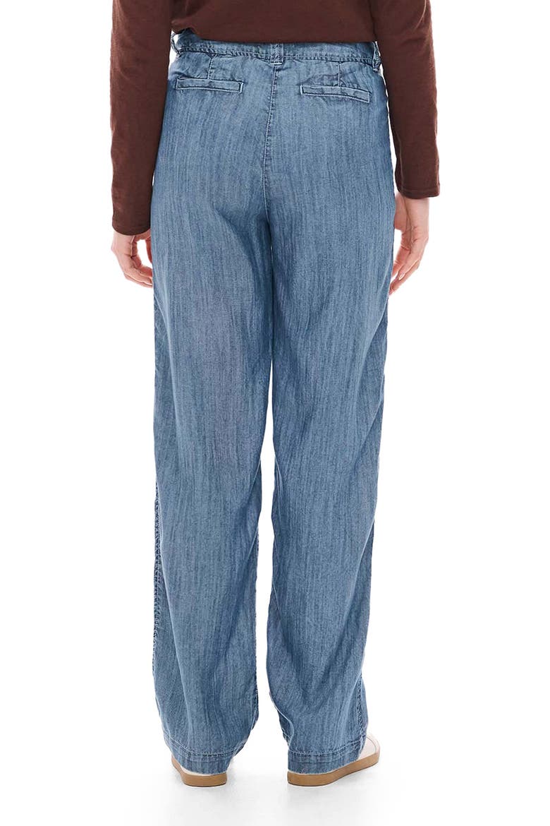 Wide Leg Tencel Lyocell Pants, Alternate, color, BLUE ACID RINSE