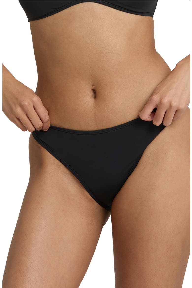 Sol Searcher Lowrider Bikini Bottoms, Alternate, color, BLACK PEBBLE