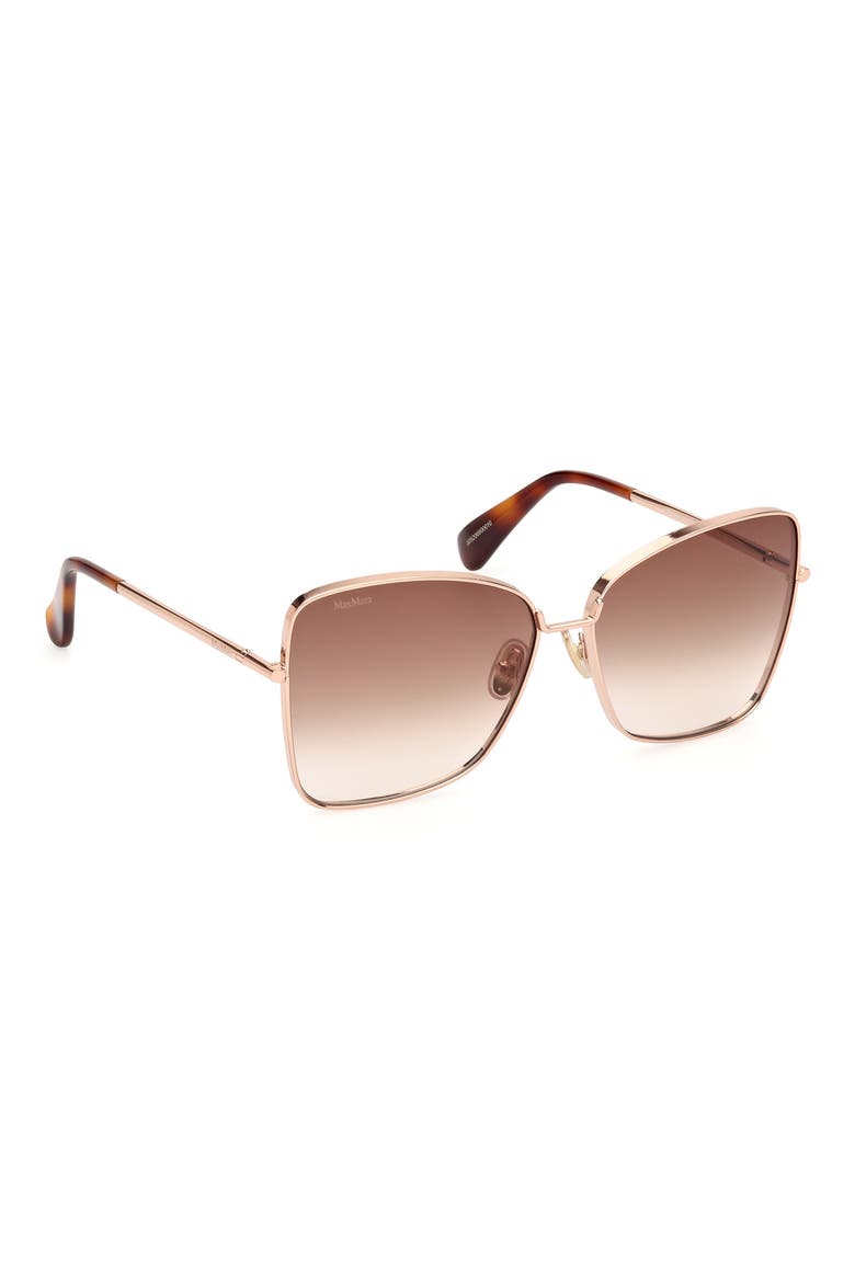 Menton1 59mm Sunglasses, Alternate, color, SHINY ROSE GOLD / BROWN