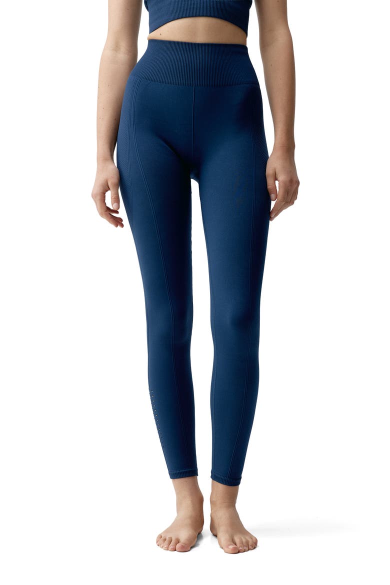 India Seamless High Rise Sport Legging, Main, color, Sailor Blue