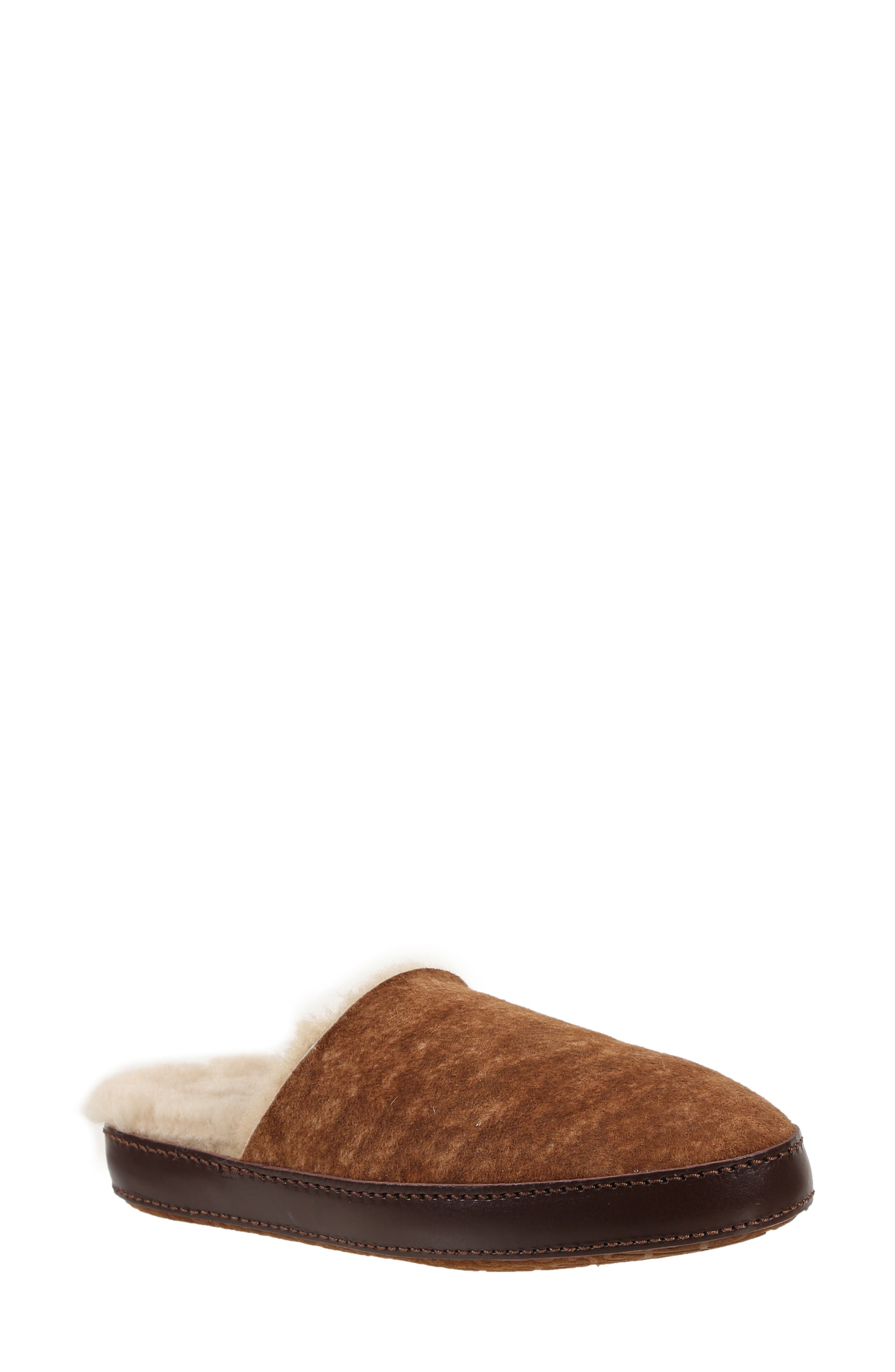 Ross & Snow Linda Genuine Shearling Scuff Slipper, Main, color, 