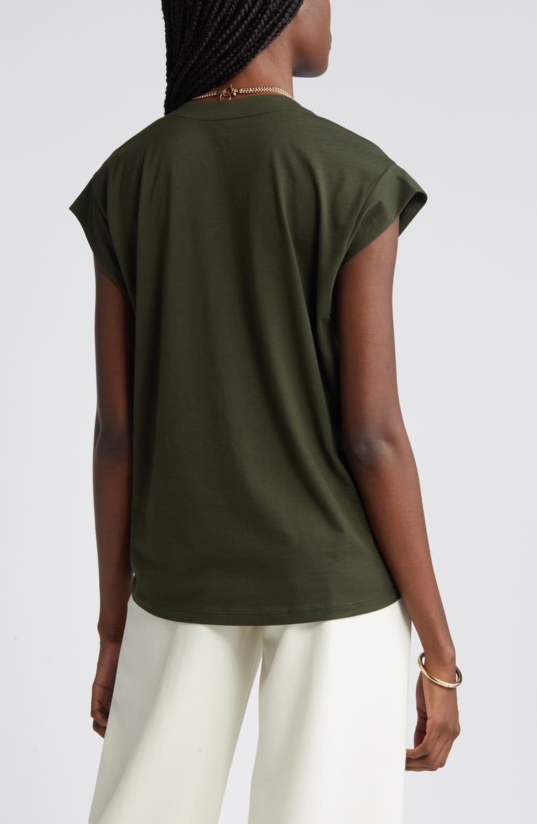 FRAME Le Mid Rise V-Neck T-Shirt, Alternate, color, Surplus