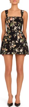 Amanda Uprichard Bethany Floral Embroidery Cocktail Romper