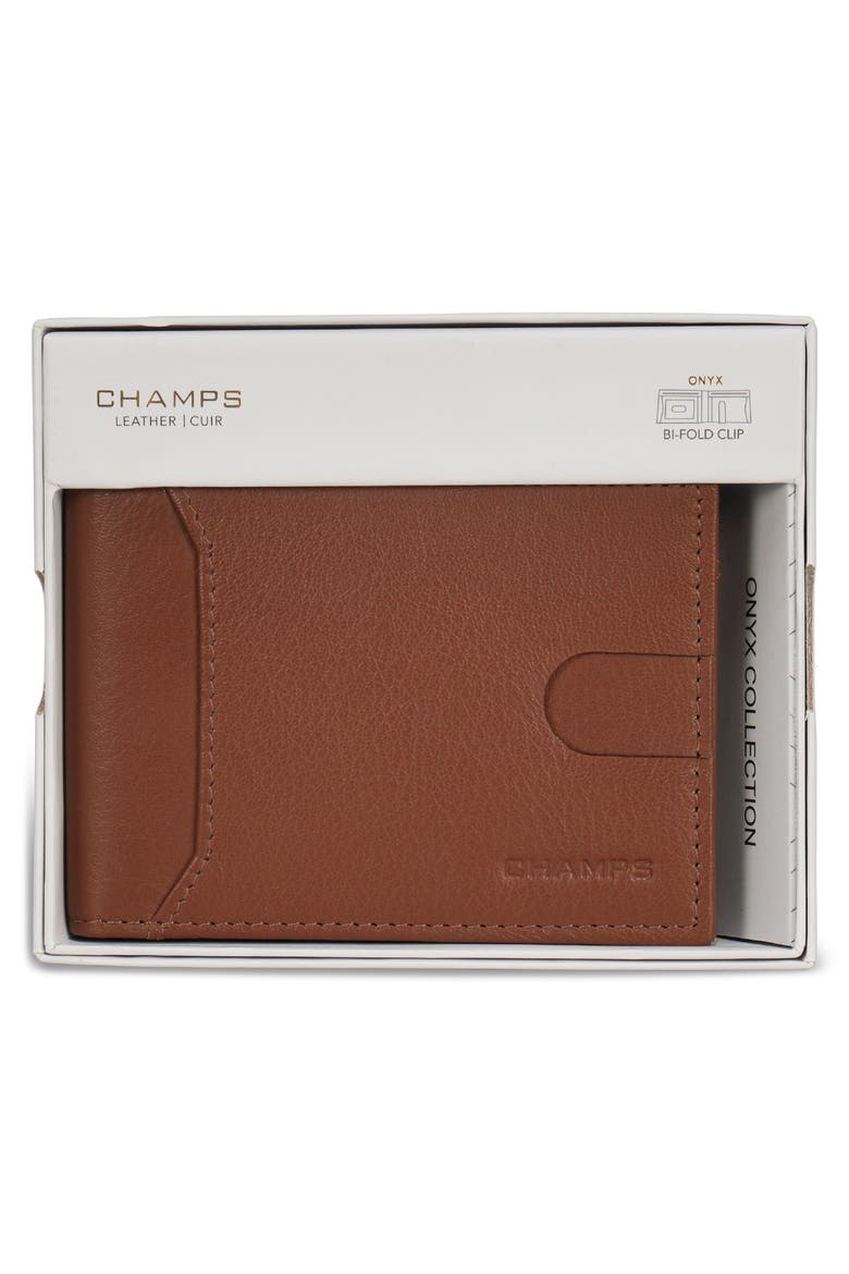 Onyx Bifold Wallet with Money Clip, Alternate, color, BROWN