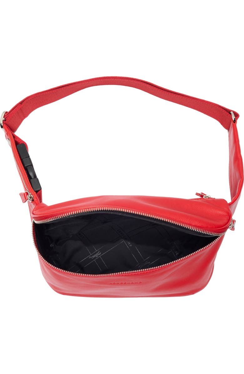 Longchamp Parisis Leather Belt Bag, Alternate, color, Vermillion