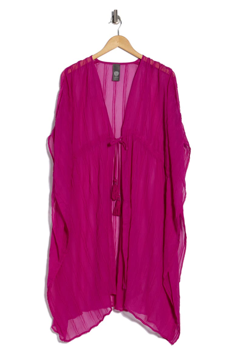 Pleated Topper, Alternate, color, FUCHSIA