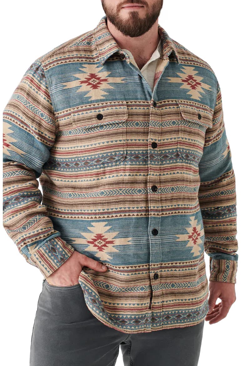 Doug Good Feather Canyon Organic Cotton Overshirt, Main, color, NESCOVE