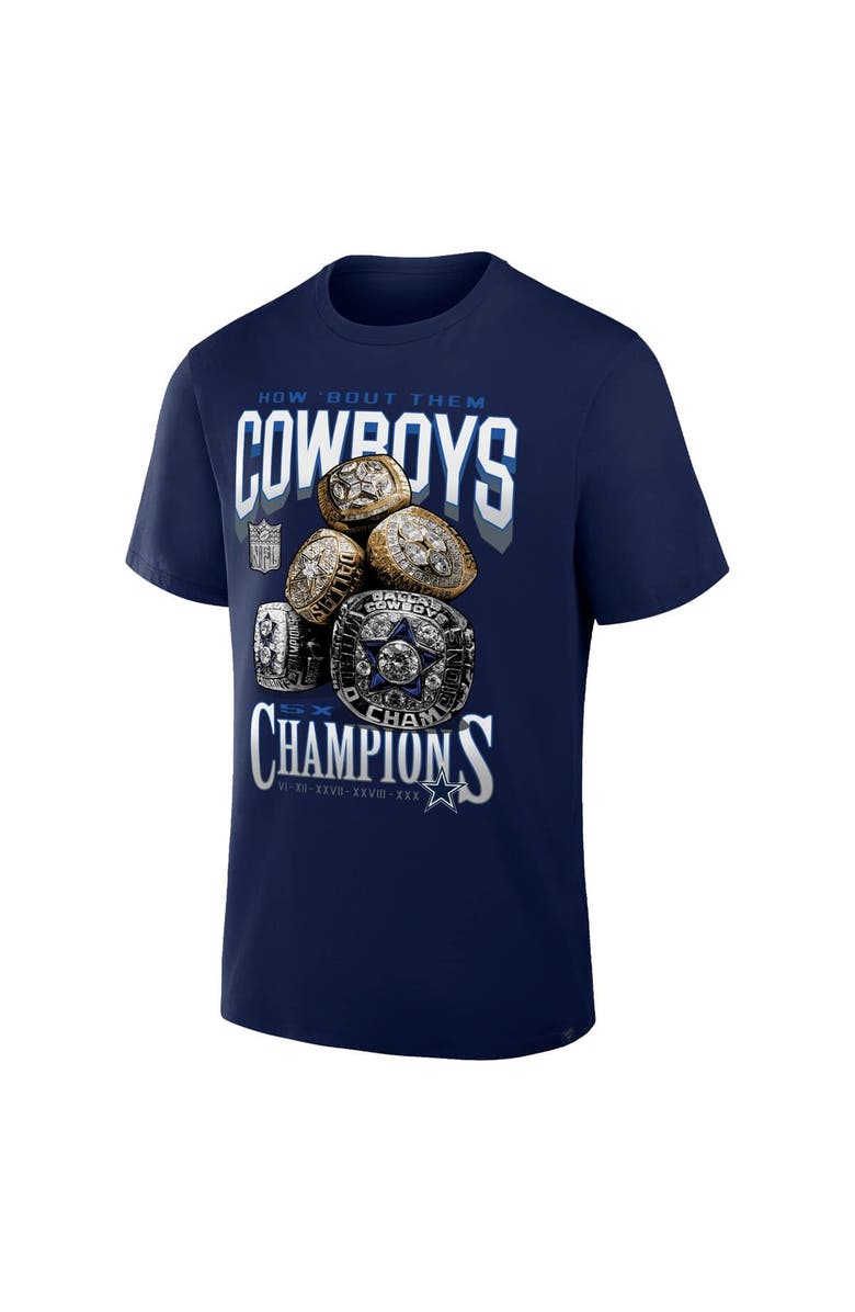 NFL Men's Dallas Cowboys Merchandise  Navy Dallas Cowboys Rings T-Shirt, Alternate, color, Navy