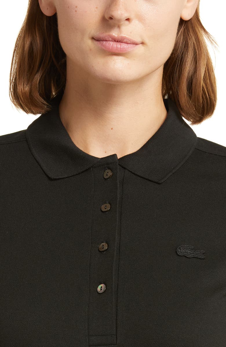 Lacoste x BANDIER Slim Fit Piqué Polo, Alternate, color, Noir