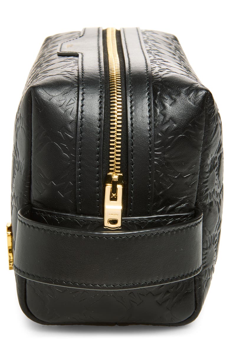 AMIRI MA Quad Leather Dopp Kit, Alternate, color, Black