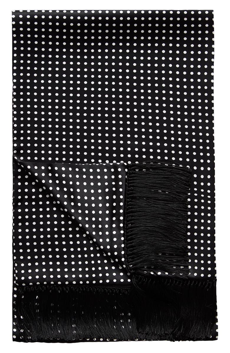 Eton Men's Polka Dot Silk Scarf, Alternate, color,