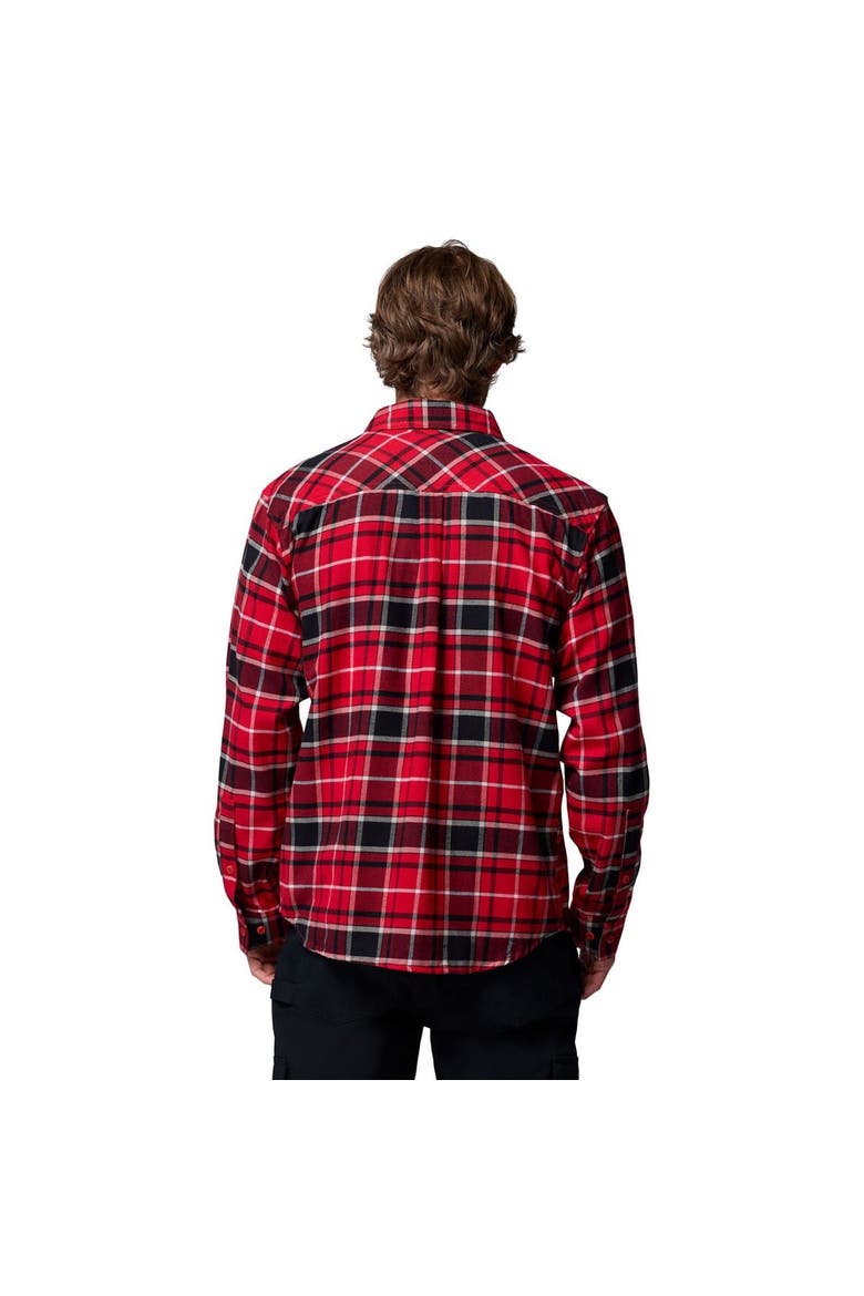 Men's Columbia  Scarlet Ohio State Buckeyes Flare Gun Omni-Wick Flannel Long Sleeve Button-Up Shirt, Alternate, color, Scarlet