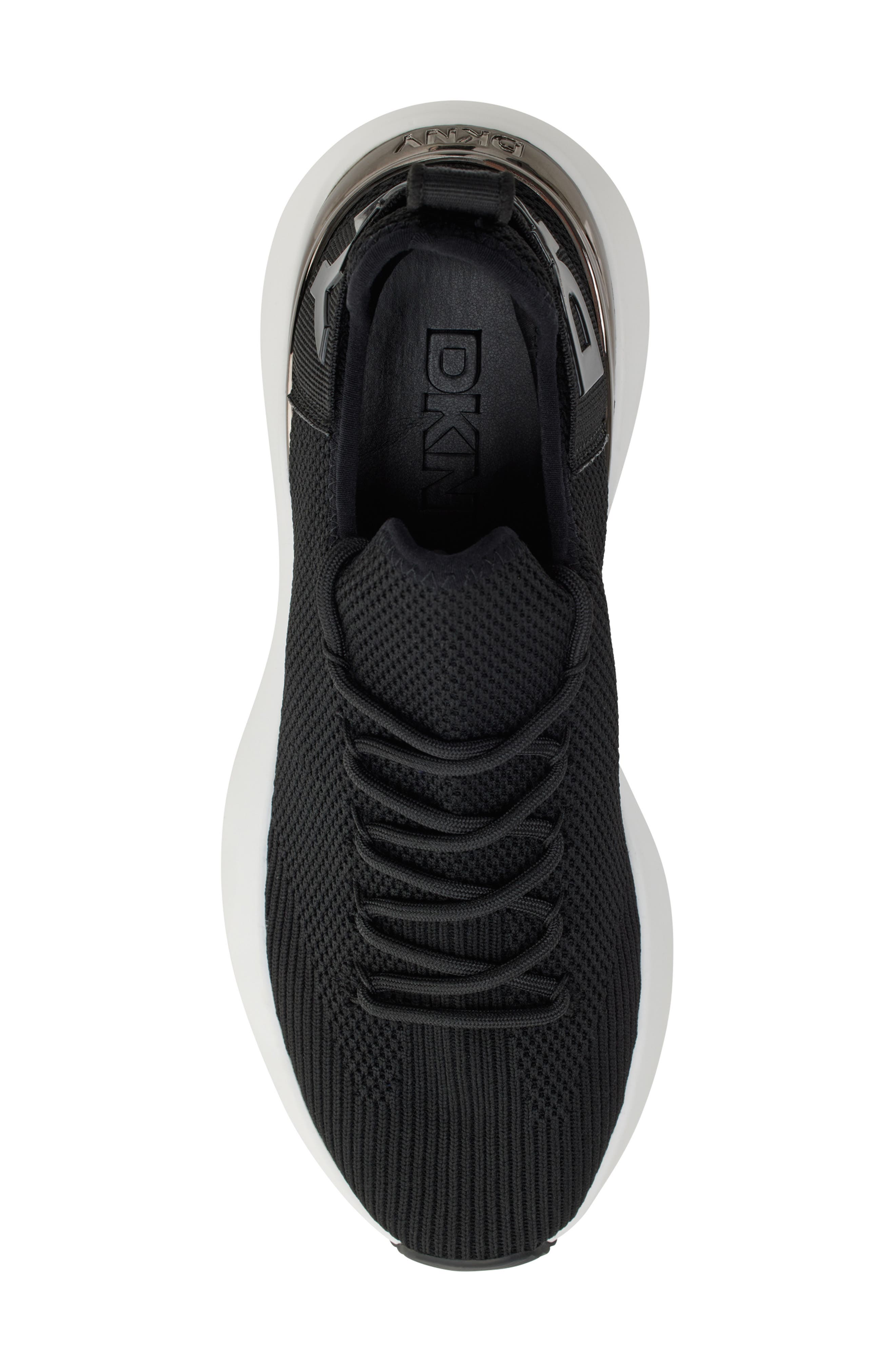 DKNY Zayley Knit Sneaker, Alternate, color, Black