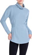 NZ ACTIVE by NIC+ZOE Smocked Brushed Turtleneck Top