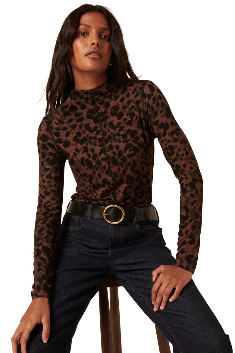 Mock Neck Top, Alternate, color, MULTI